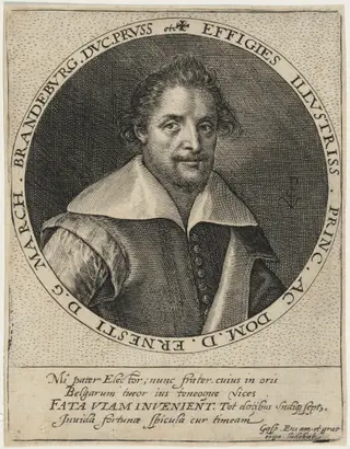 Ernest, Margrave of Brandenburg, by Crispijn van de Passe I, ink, 1601