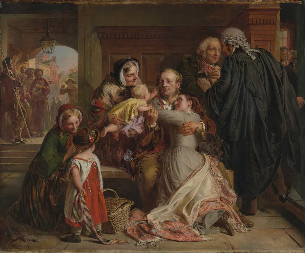 Not Guilty, by Abraham Solomon, oil, 1859