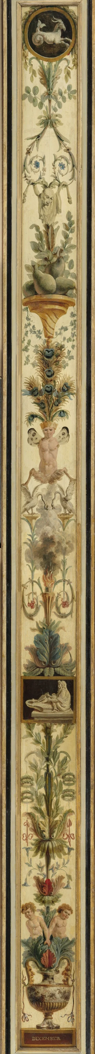 December, with the Sign of Capricorn, detail