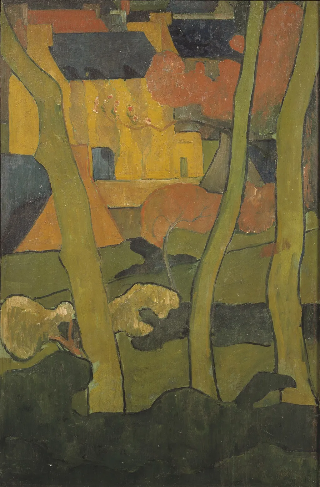 Decorative Landscape I, by Jan Verkade, oil, 1917