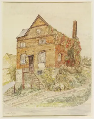 House, Wigmore, by Puller, watercolor