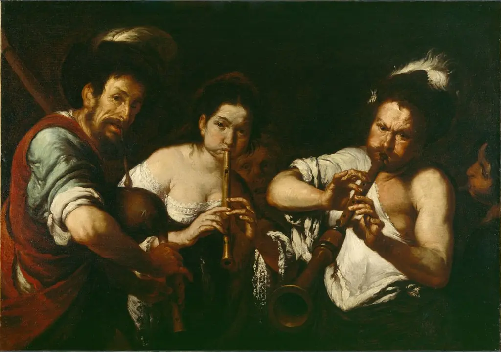 Street Musicians, by Bernardo Strozzi, oil, 1630