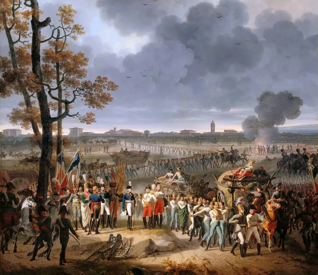 Surrender of Mantua, February 2, 1797, by Hippolyte Lecomte, oil, 1850