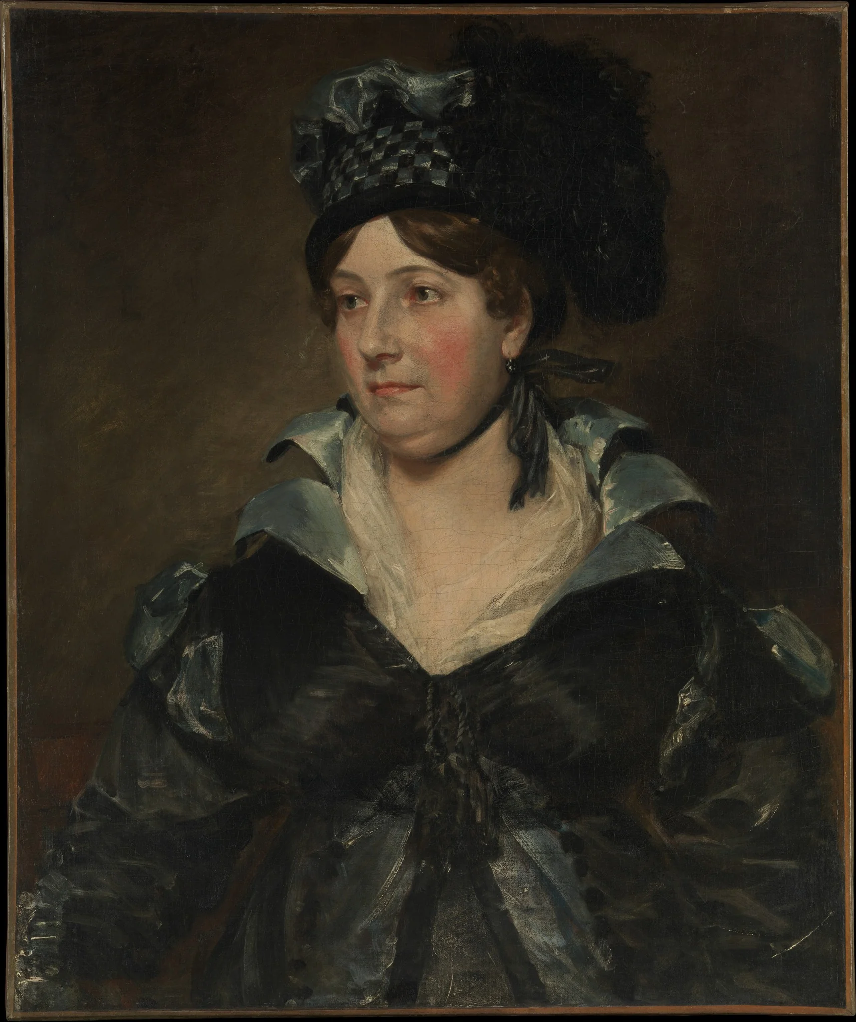 Mrs. James Pulham Sr. (Frances Amys, ca. 1766–1856), detail