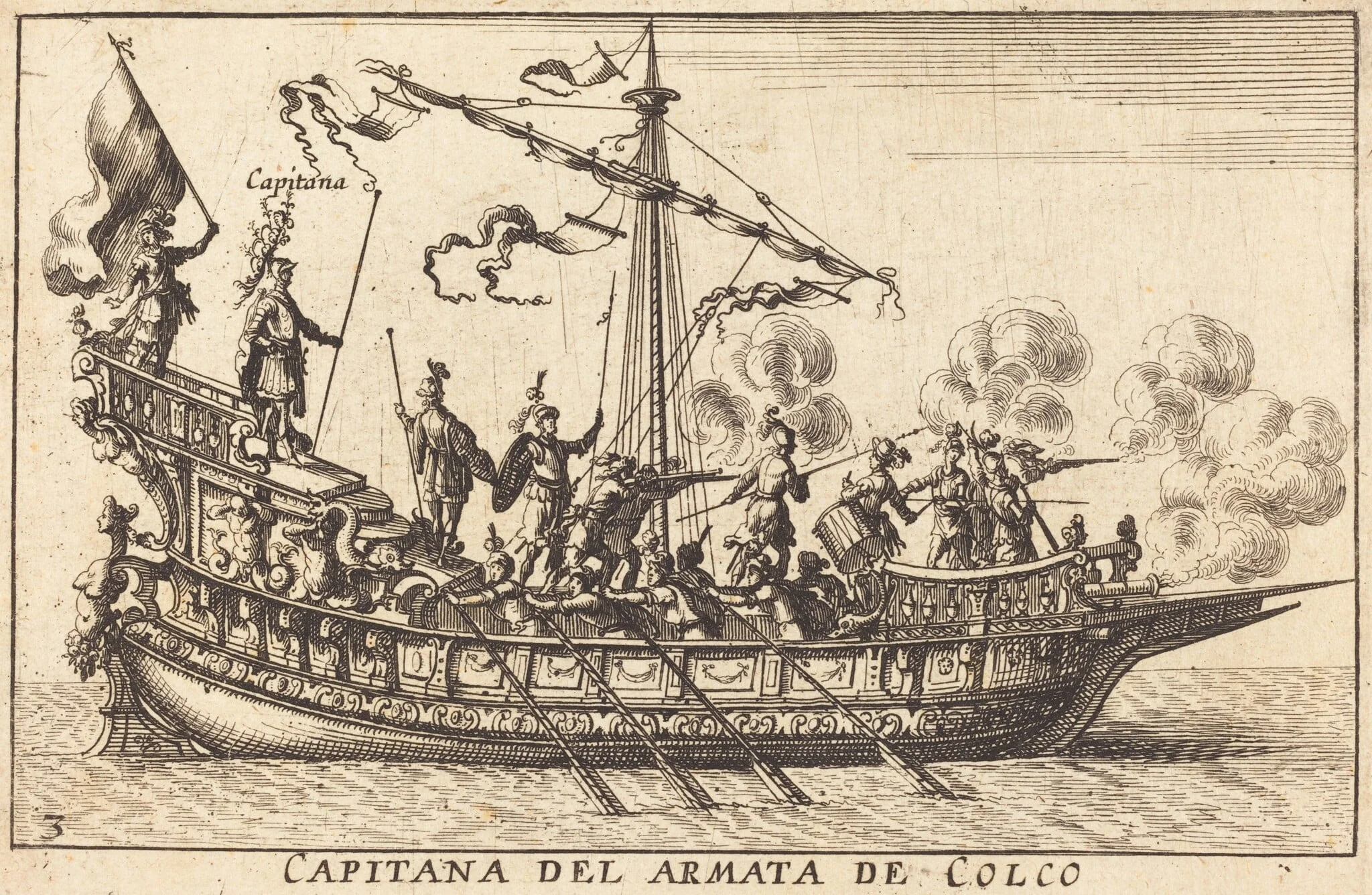 Capitana del Armata de Colco, detail