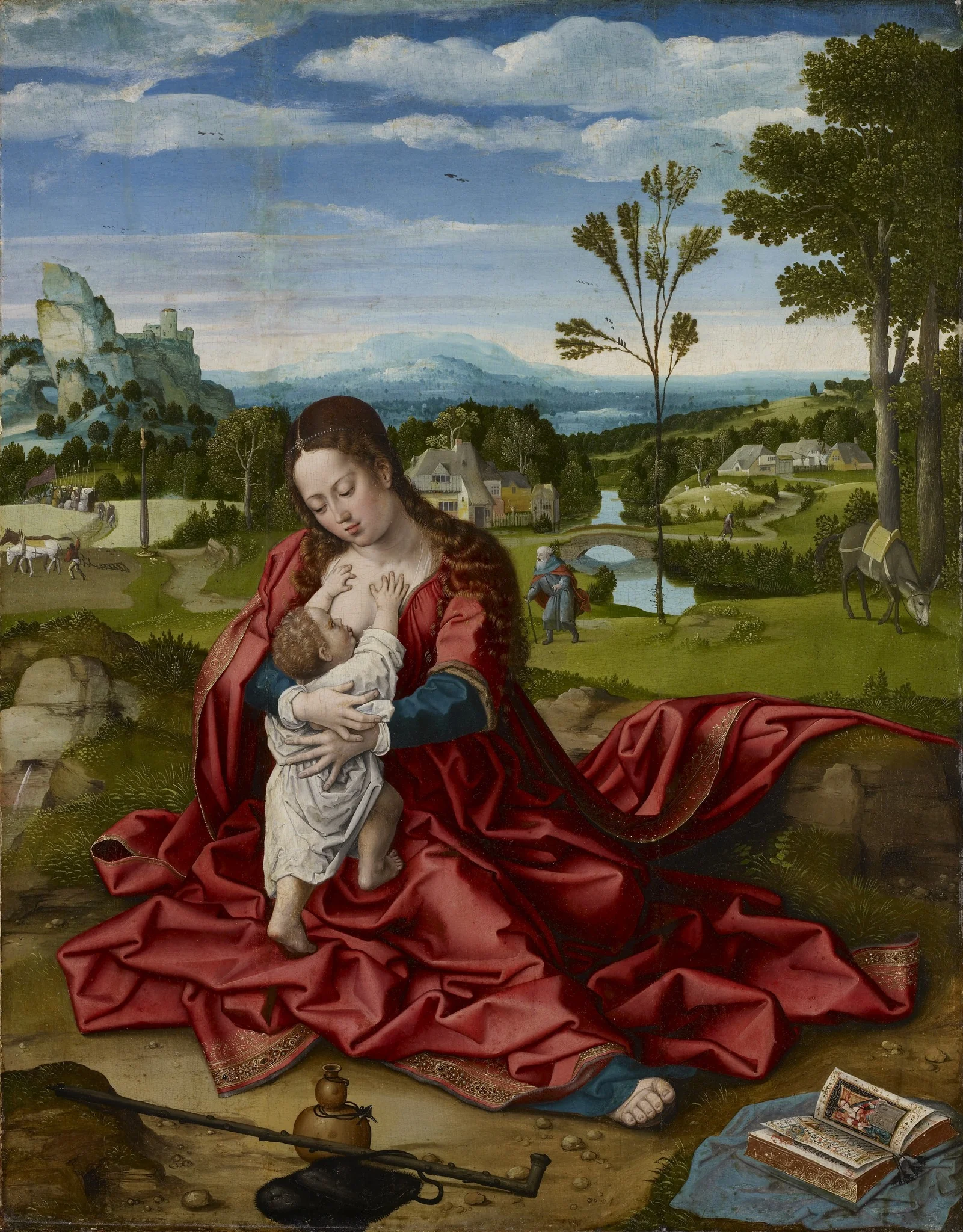 Rest on the Flight into Egypt, detail
