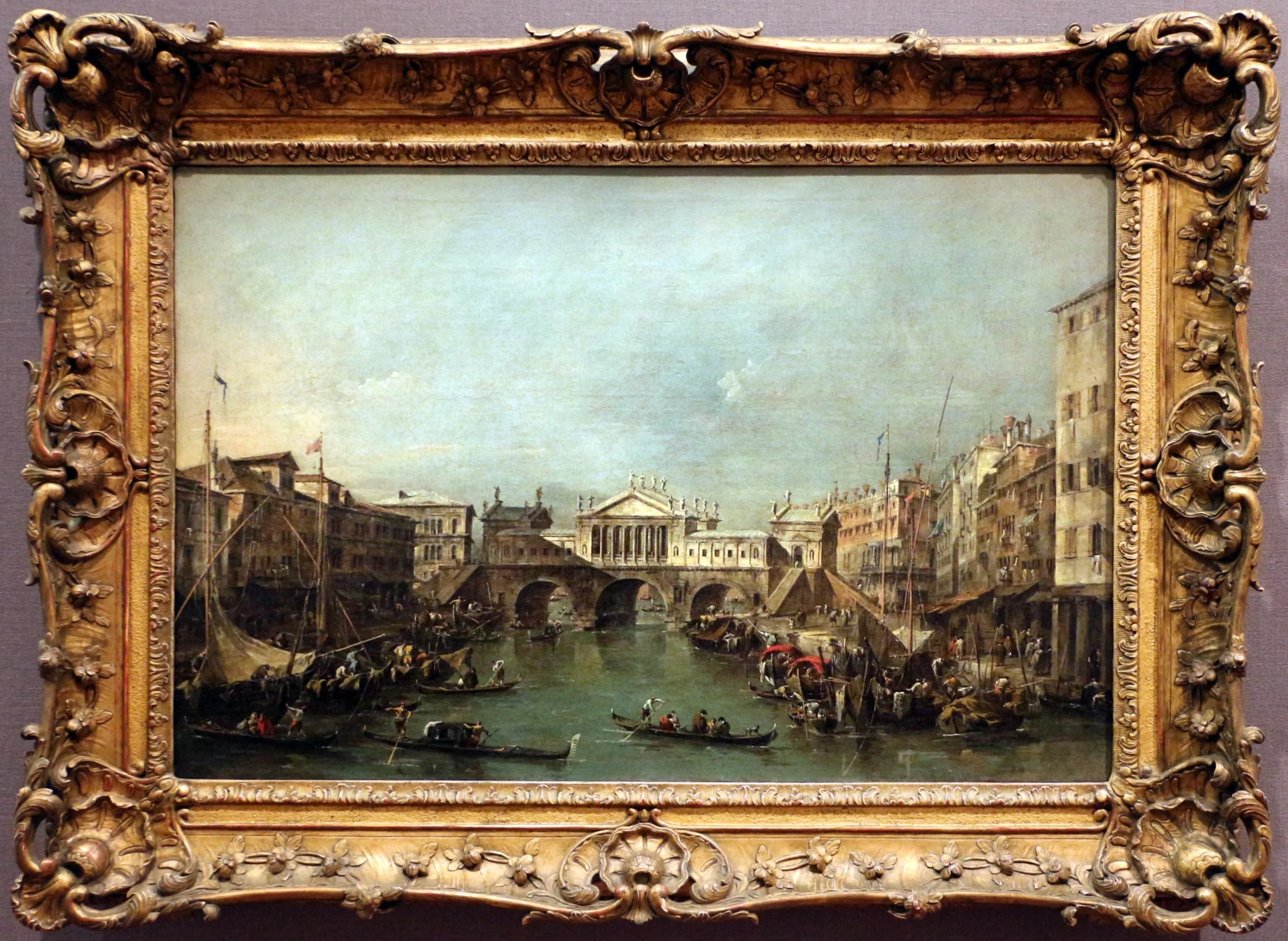 A ponte Rialto de acordo com o projeto de Palladio, detail