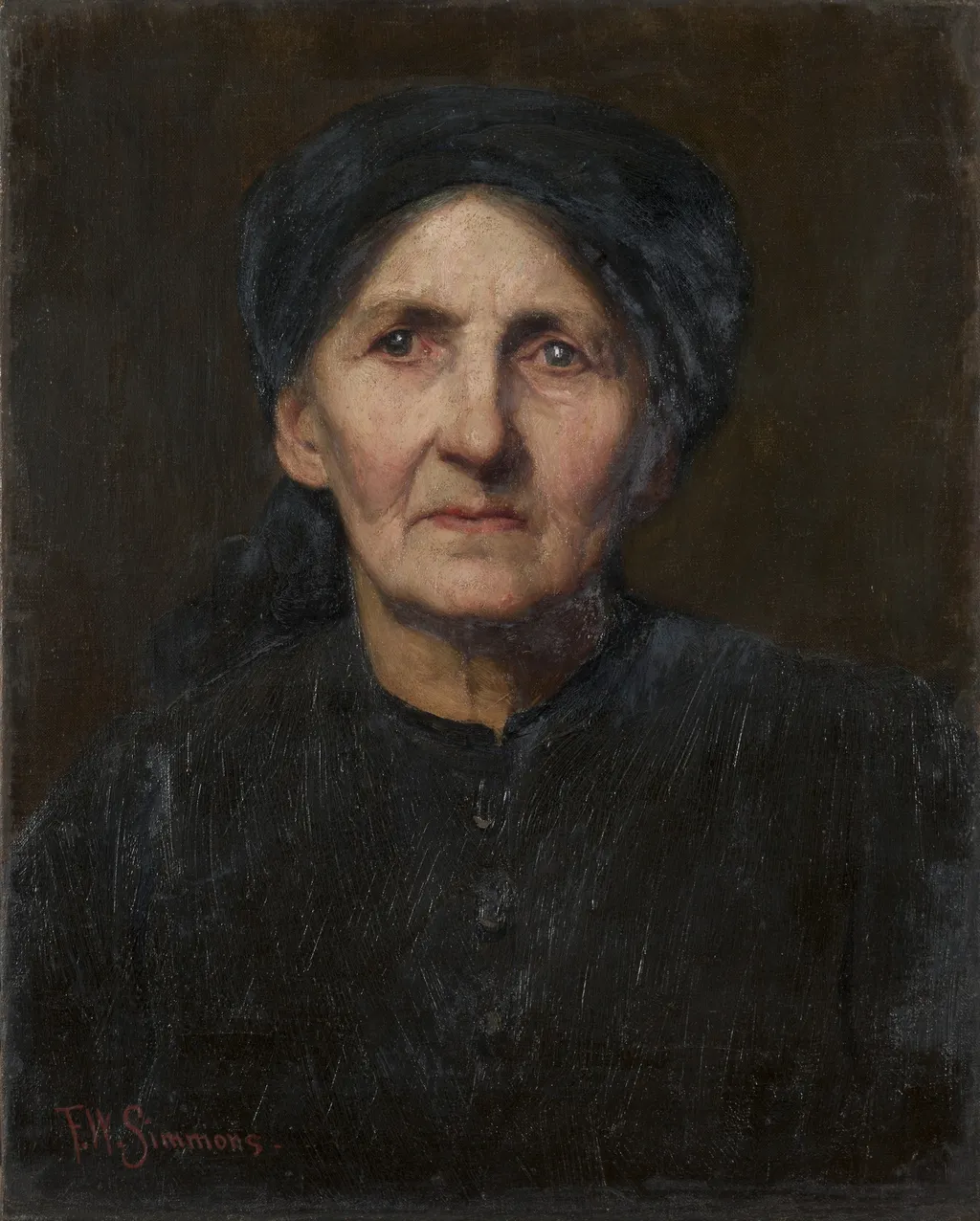 Old Peasant, by Freeman Willis Simmons, oil, 1903