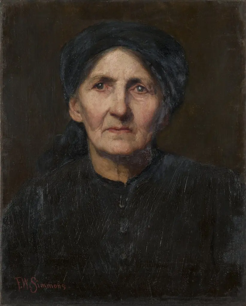 Old Peasant, by Freeman Willis Simmons, oil, 1903