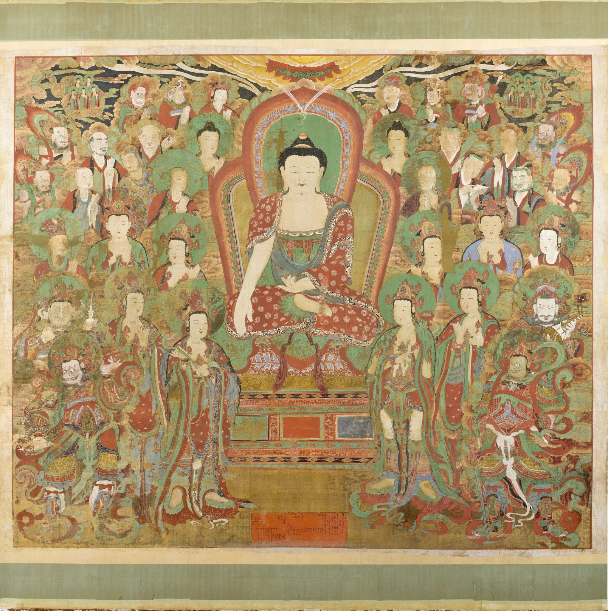Preaching Sakyamuni Buddha, detail