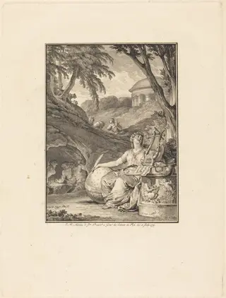 Frontispiece: Dictionnaire de musique, by Jean-Michel the Younger Moreau, ink, 1779