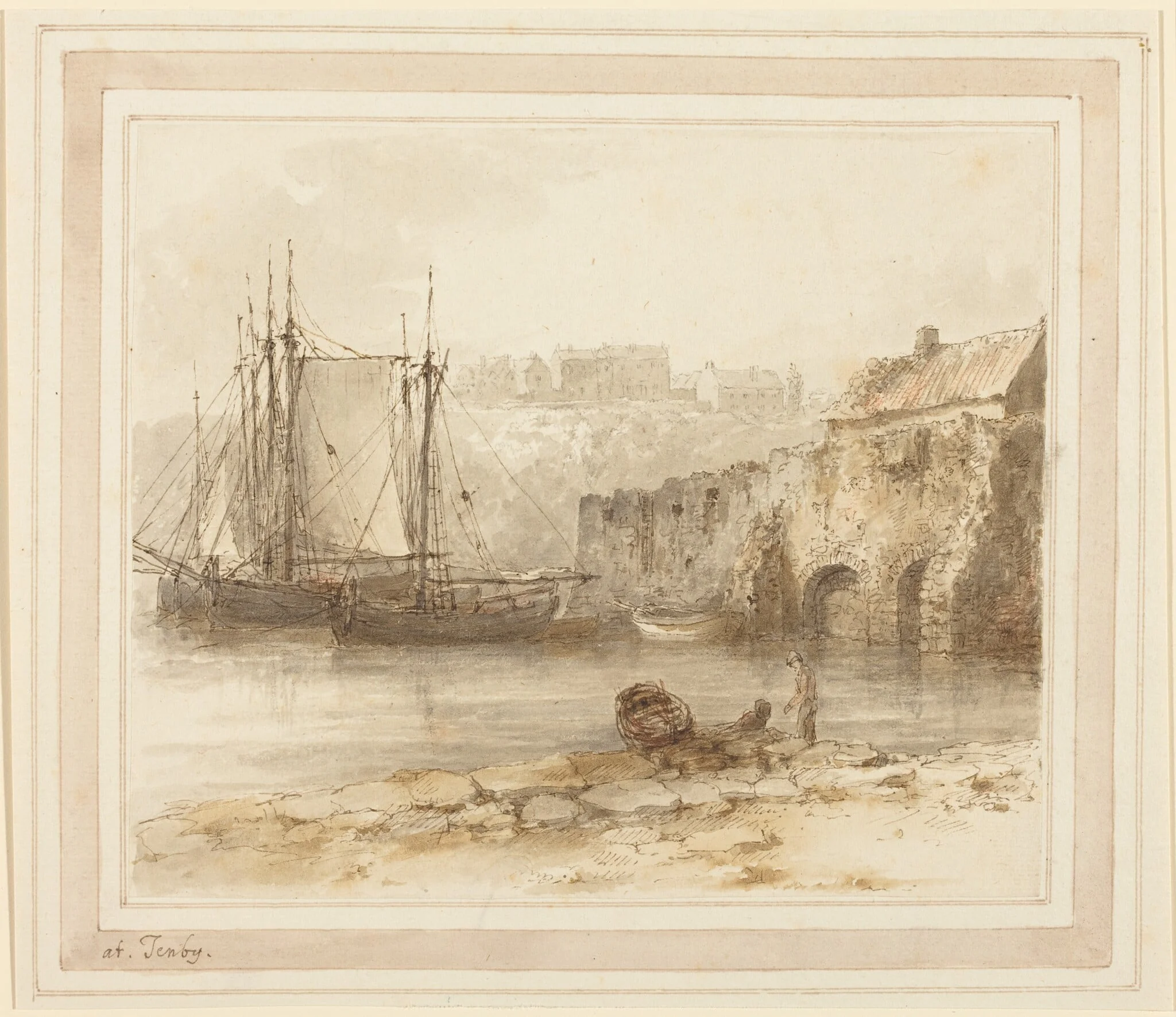 At Tenby, detail