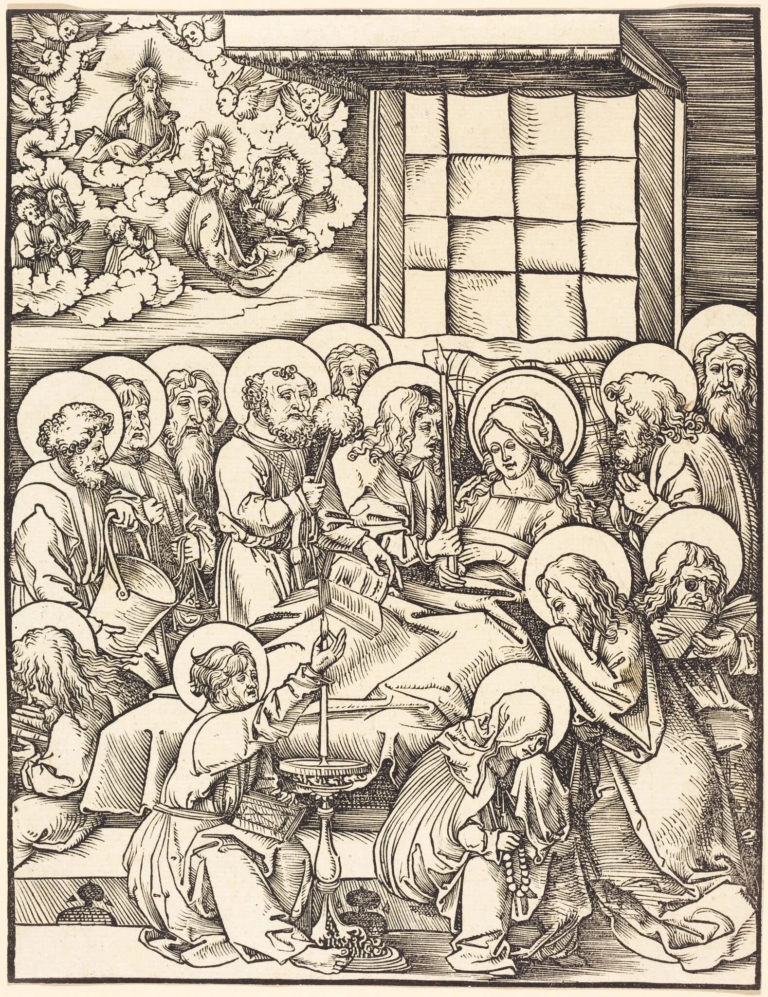 Death of the Virgin, detail