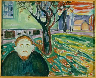 Jealousy in the Garden, by Edvard Munch, oil, 1929