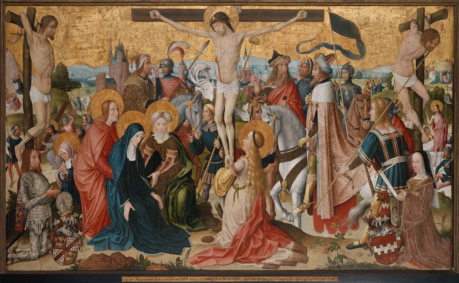 The Crucifixion and Scenes from the Life of Saint John the Baptist, detail