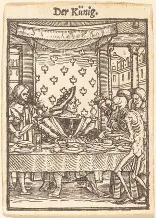 Der Künig (The King), by Hans Lützelburger, ink, 1526