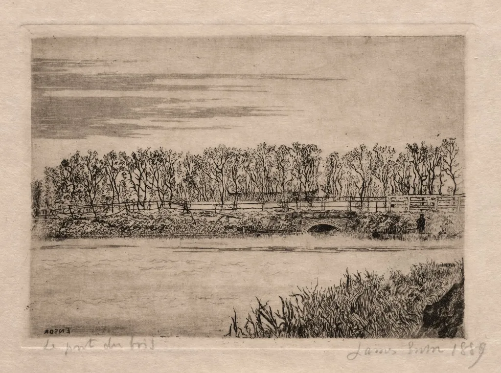 The Wood Bridge, Ostend, by James Ensor, 1889