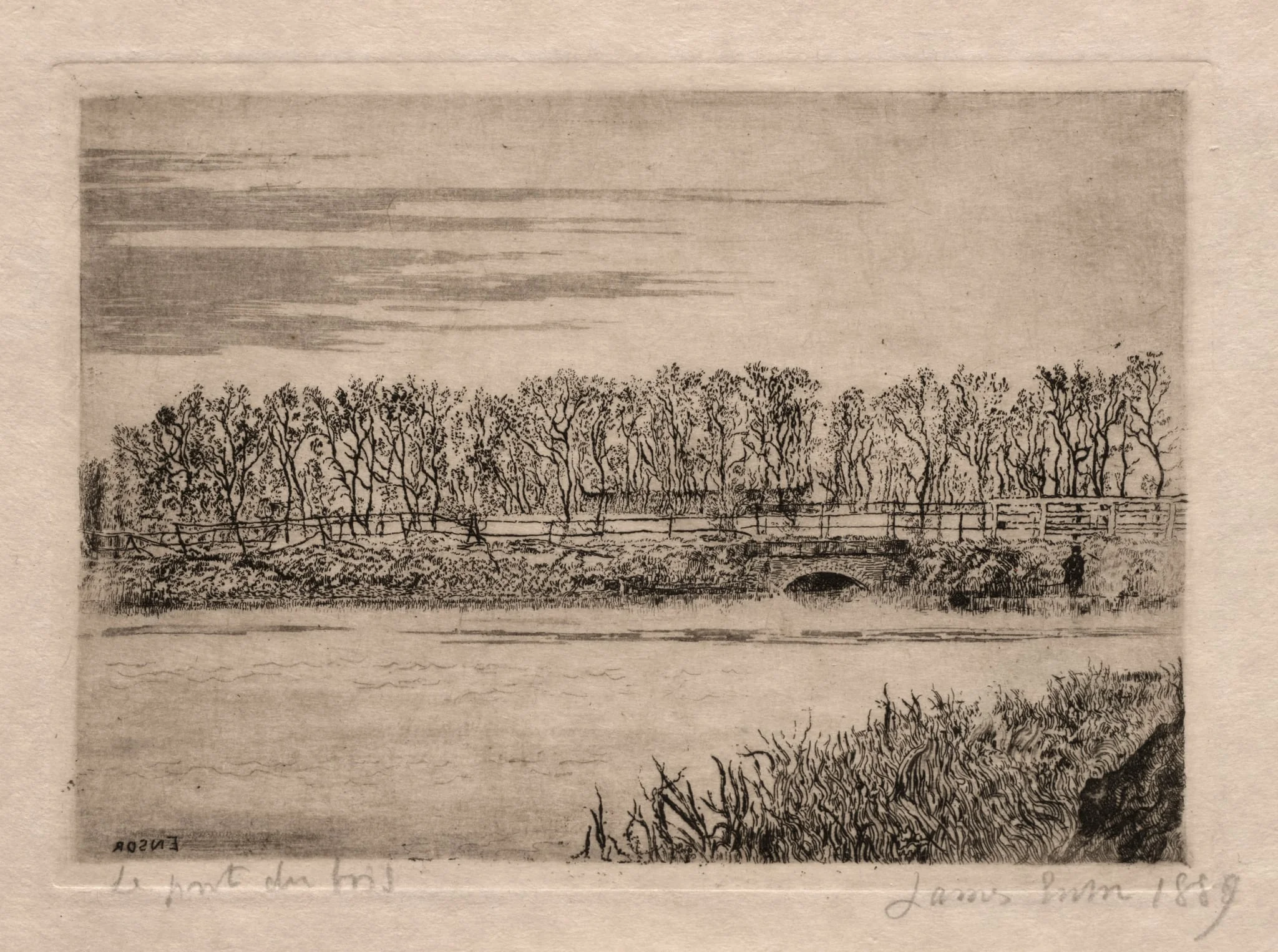 The Wood Bridge, Ostend, detail