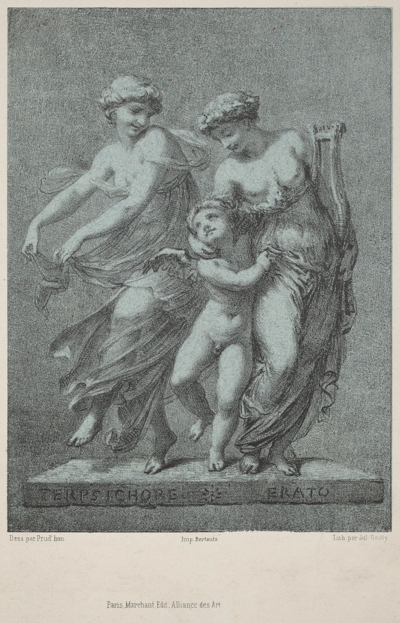 Apollo and the Muses, detail