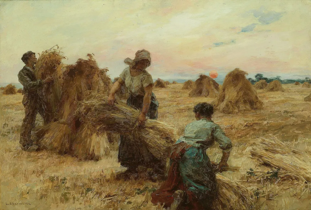 The Harvesters, by Léon Augustin Lhermitte, oil, 1894