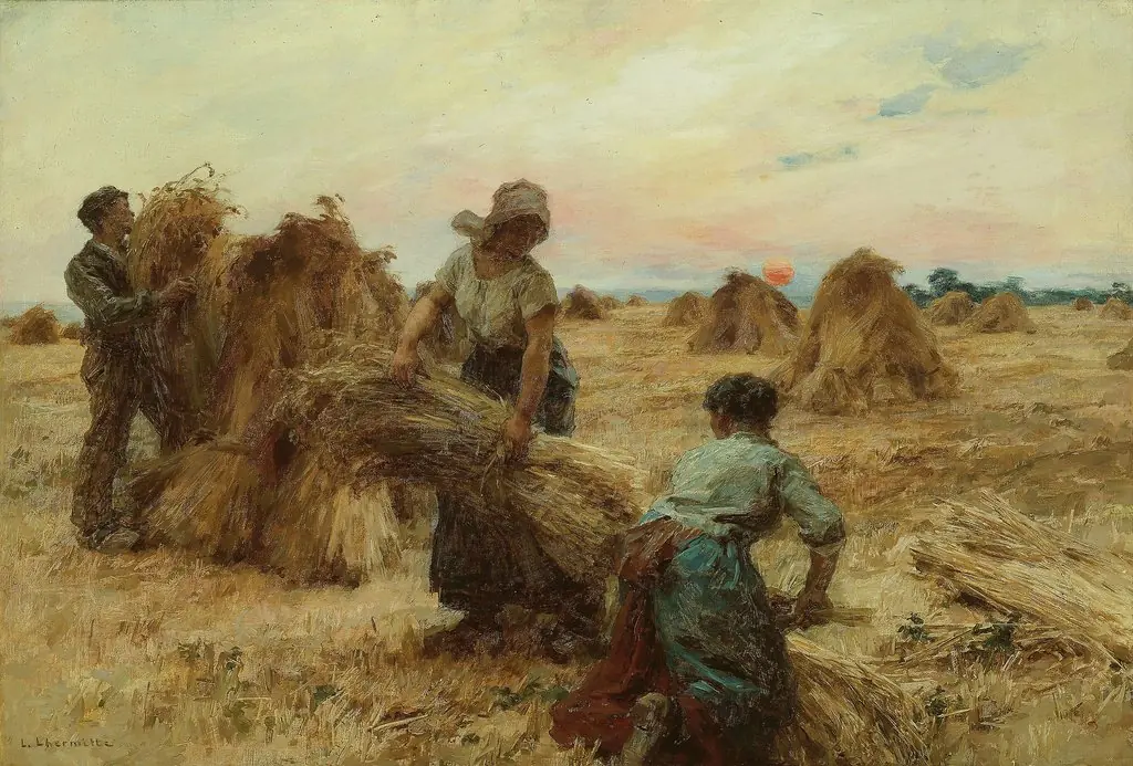 The Harvesters, by Léon Augustin Lhermitte, oil, 1894