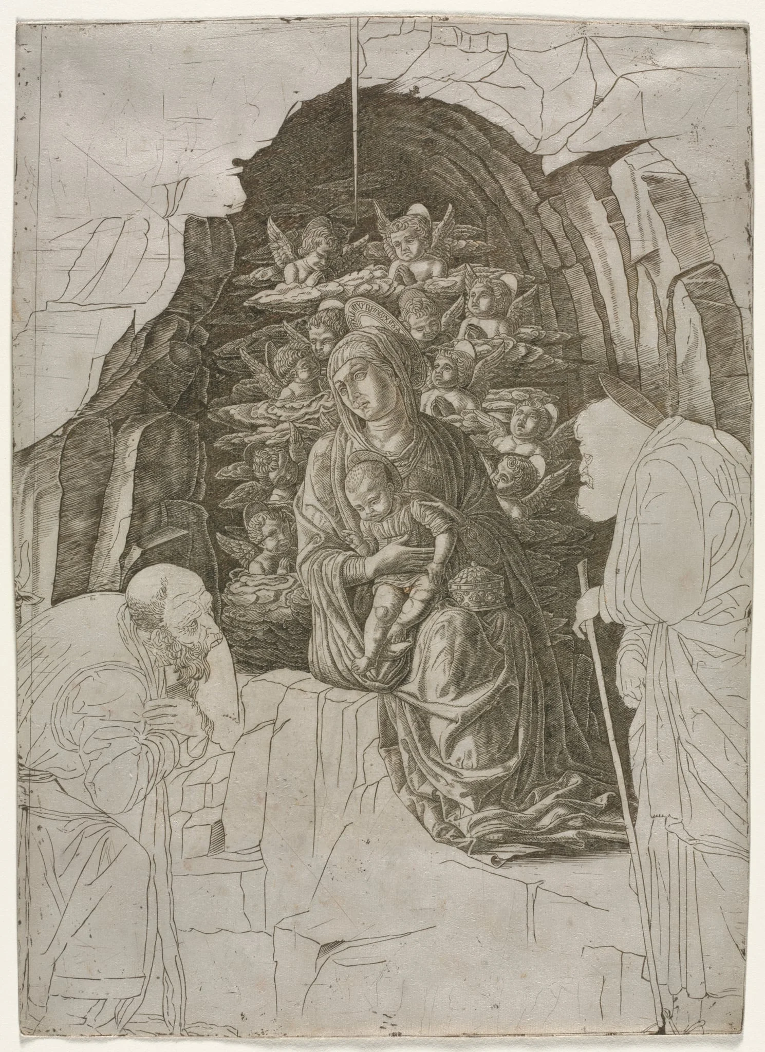 Virgin and Child in the Grotto (Adoration of the Magi), detail