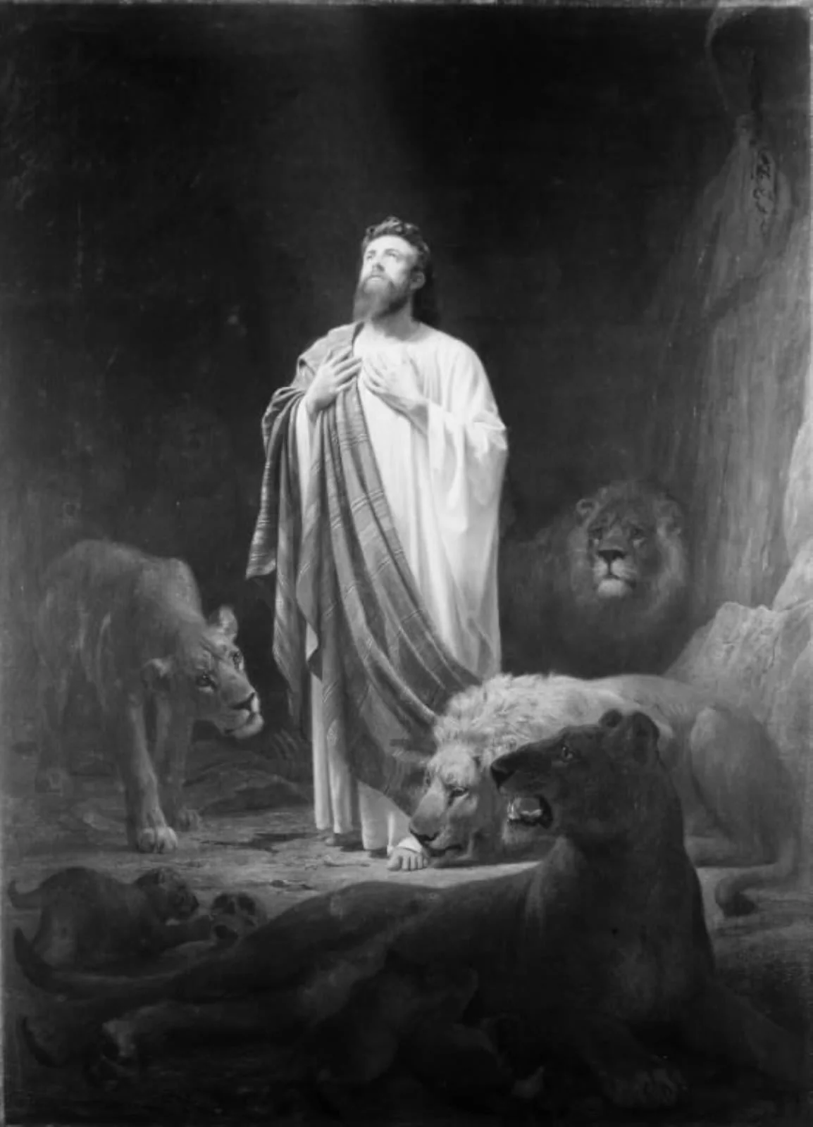 Daniel i løvekulen, detail