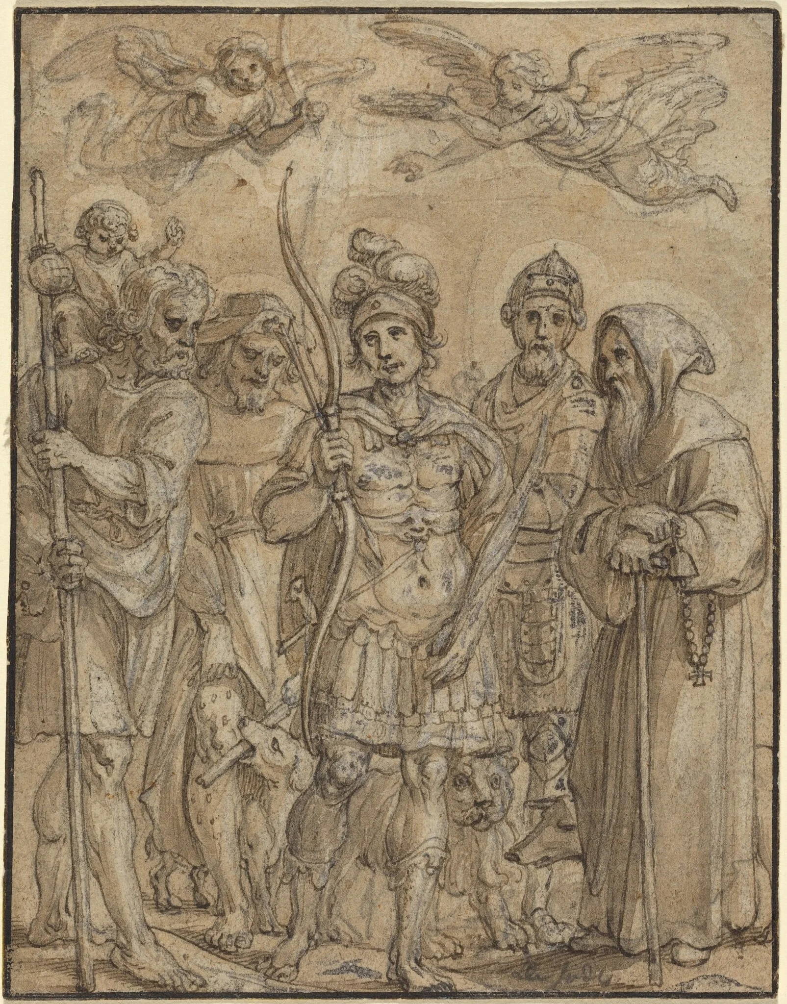 Five Saints, detail