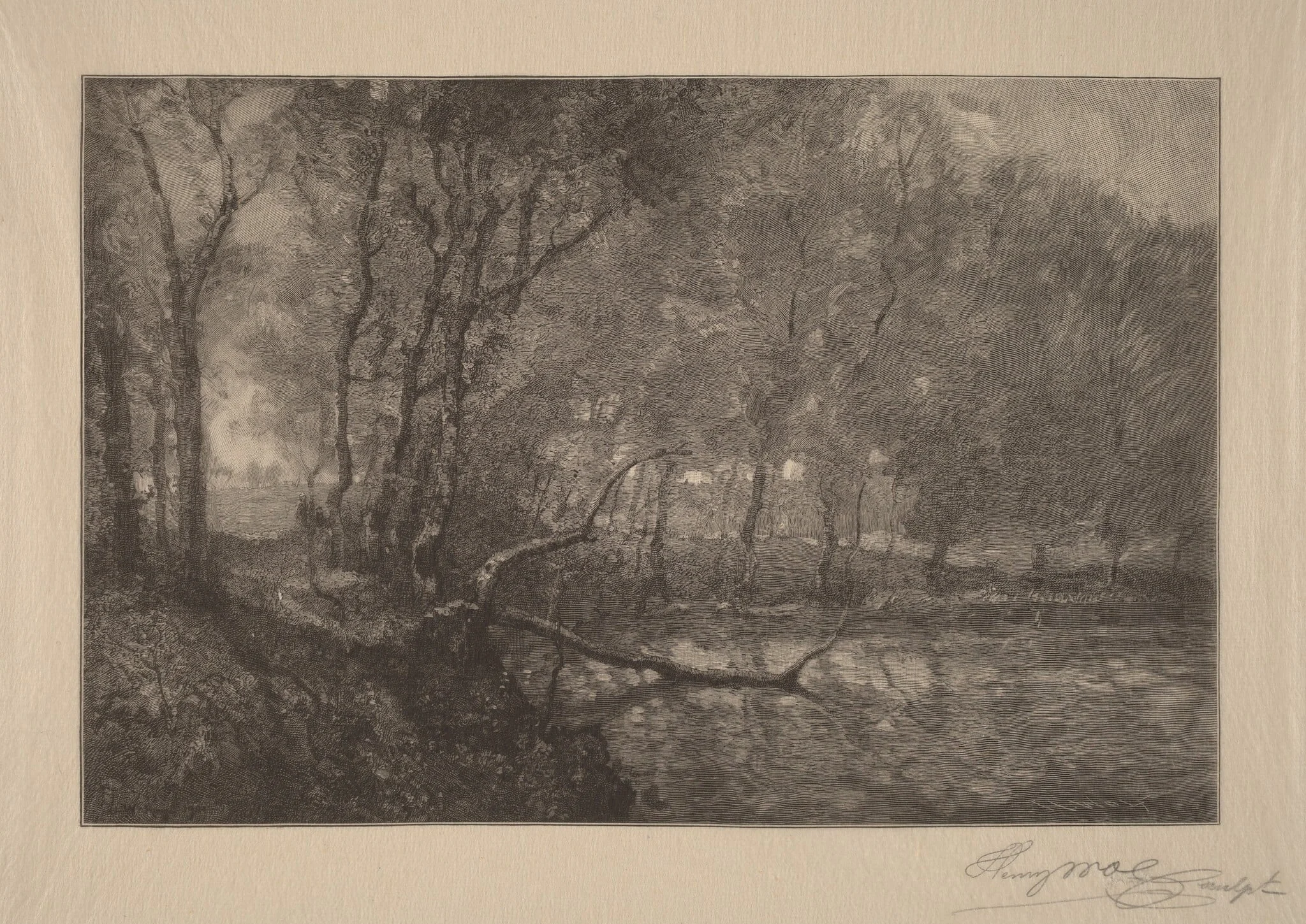 The Mill Pond, detail