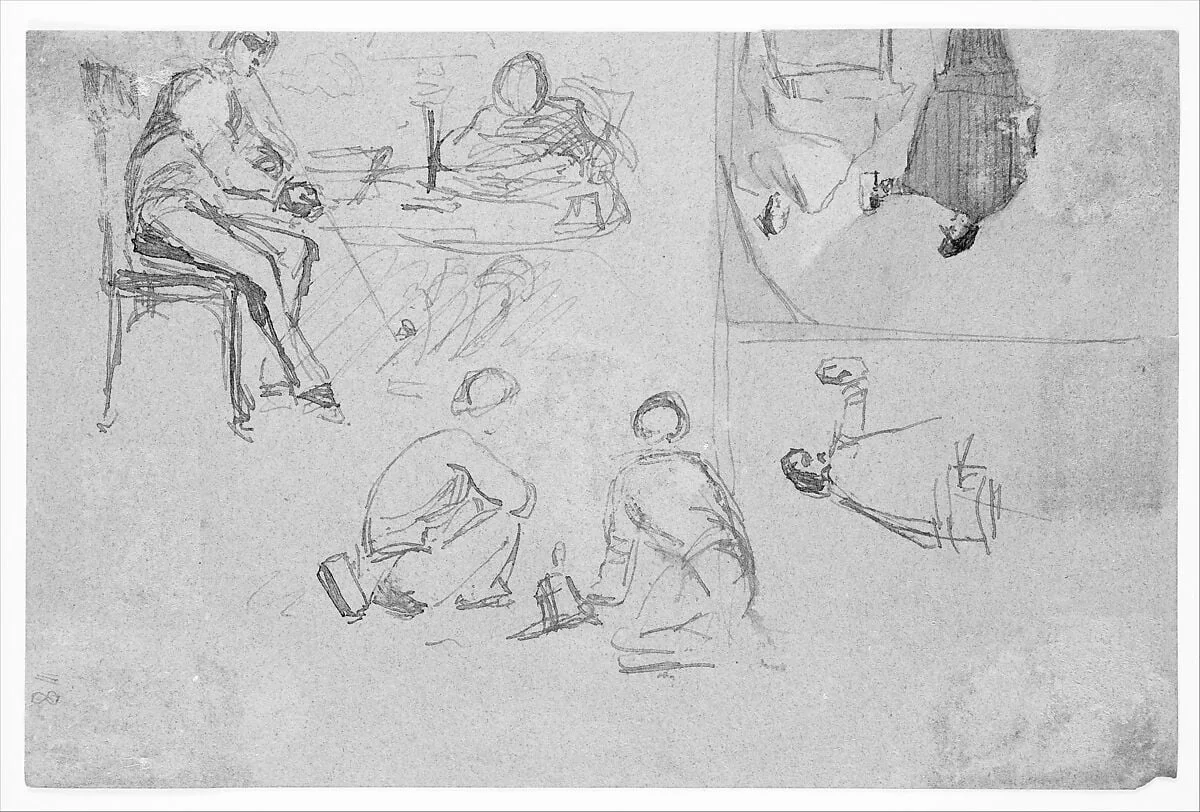 Four sketches (from Sketchbook), detail