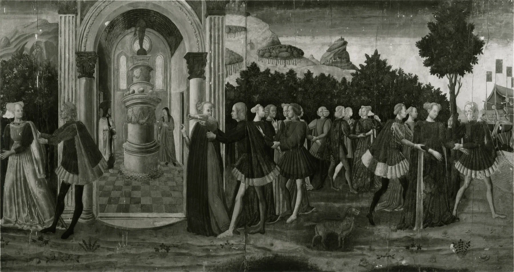The Abduction of Helen and her Companions, detail