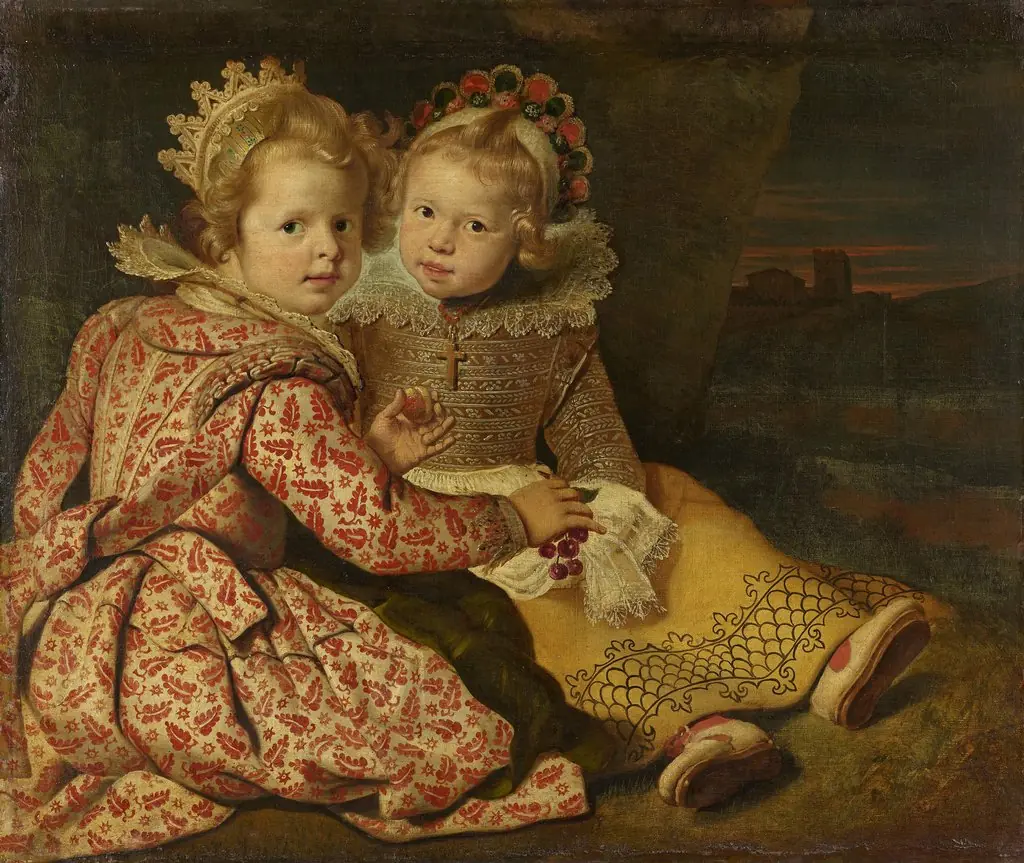 Magdalena and Jan-Baptist de Vos, Children of the Painter, by Cornelis de Vos, oil, 1622