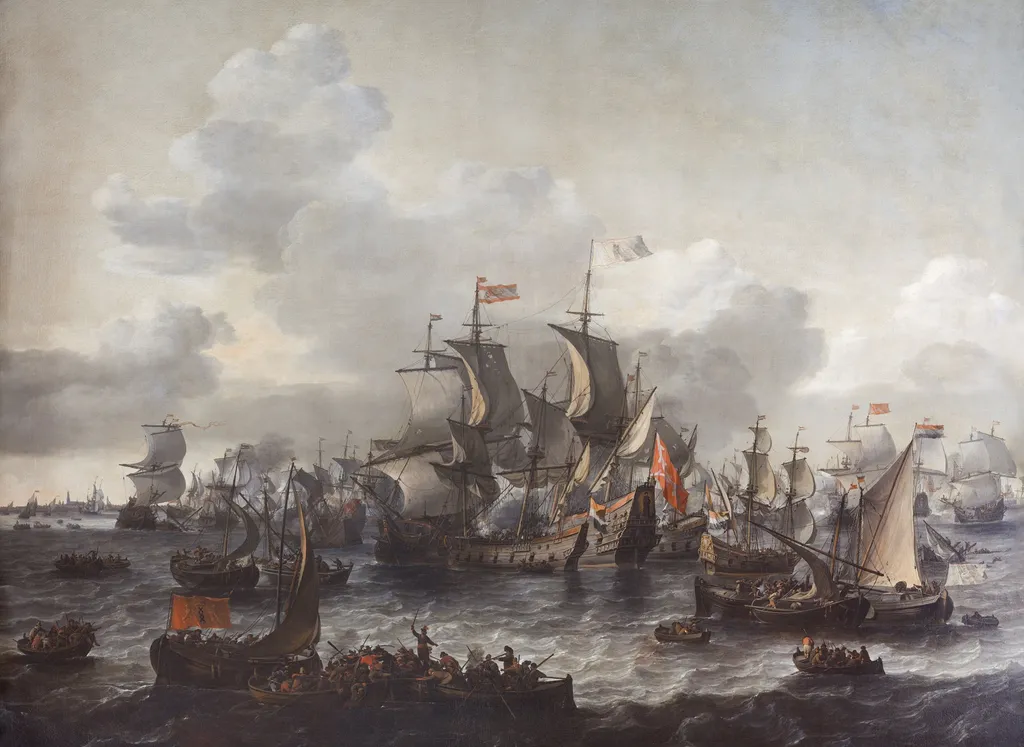 The battle of the Zuider Zee, 1573, by Jan Theunisz Blanckerhoff, oil, 1663