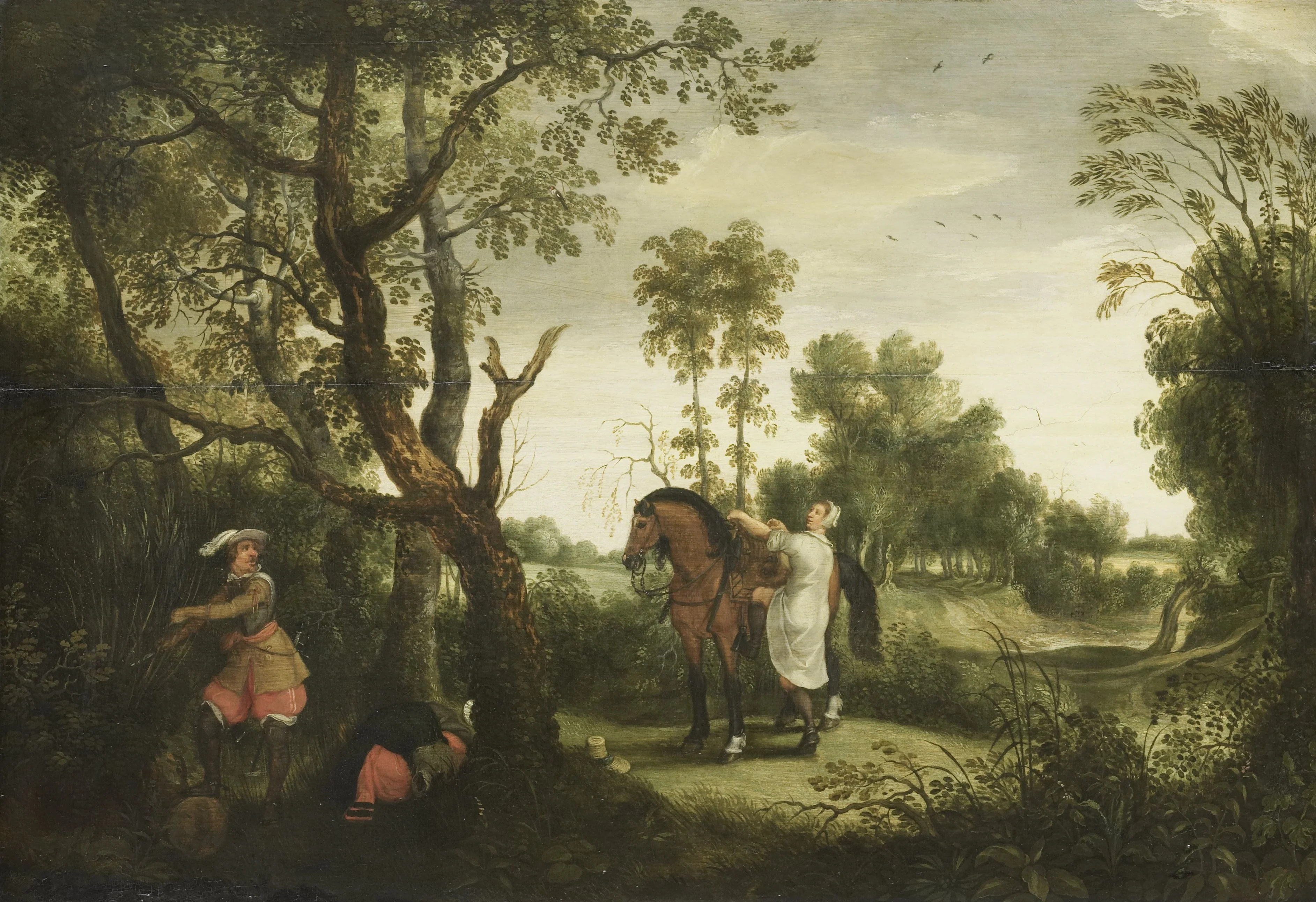 The robber punished, detail