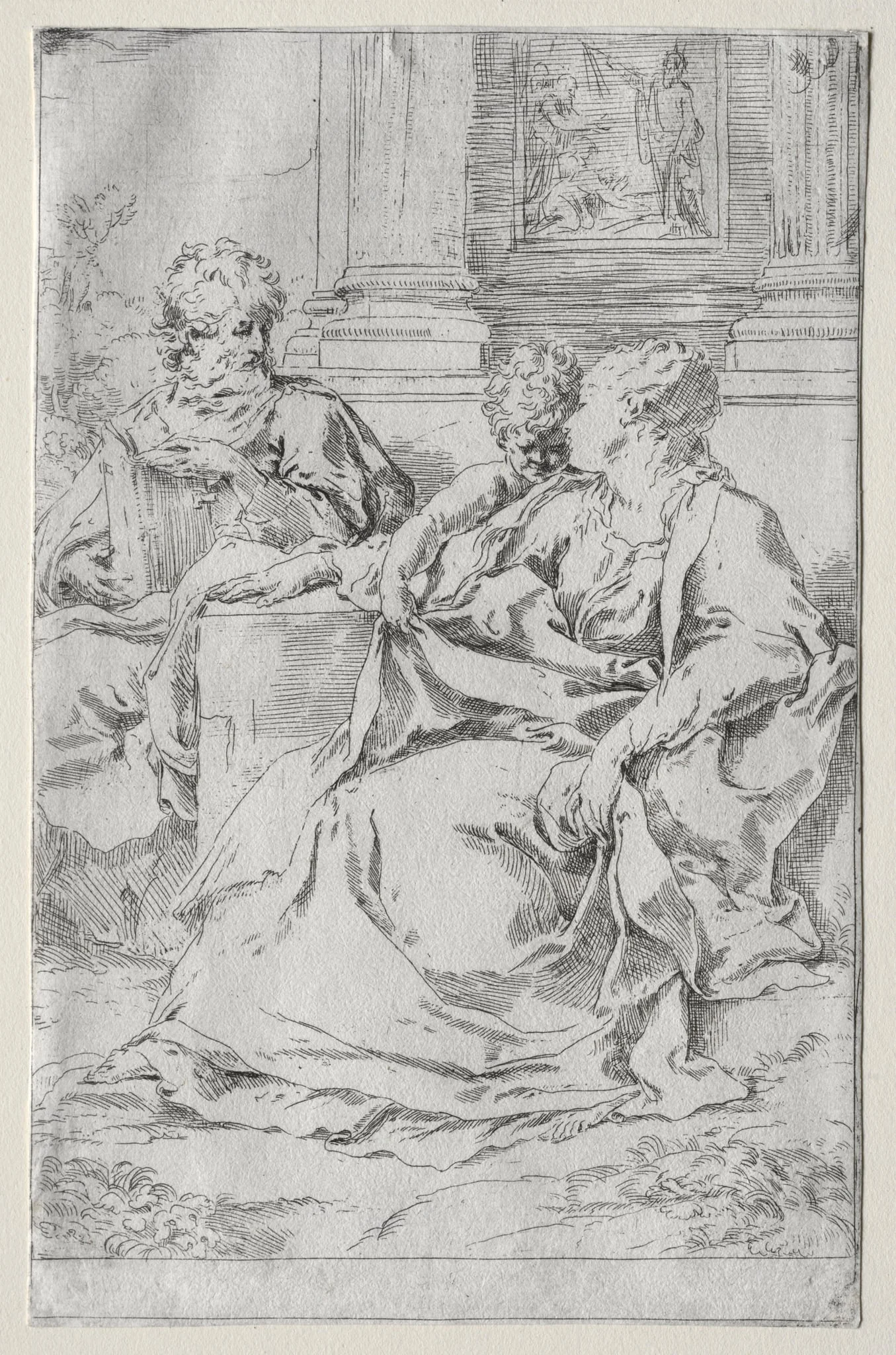 The Holy Family, detail