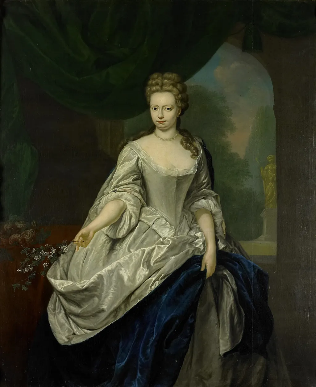Portrait of Louise Christina Trip (died 1733), Wife of Gerrit Sichterman, by Jan Abel Wassenbergh, oil, 1750