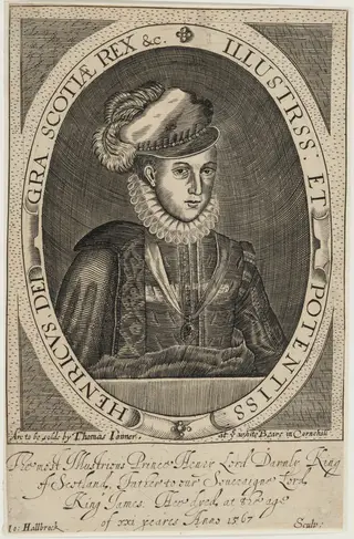 Prince Henry, Lord Darnley, King of Scotland, by Jo Hallbrock, ink, 1670