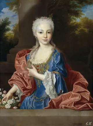 María Ana Victoria de Borbón, by Jean Ranc, oil, 1725