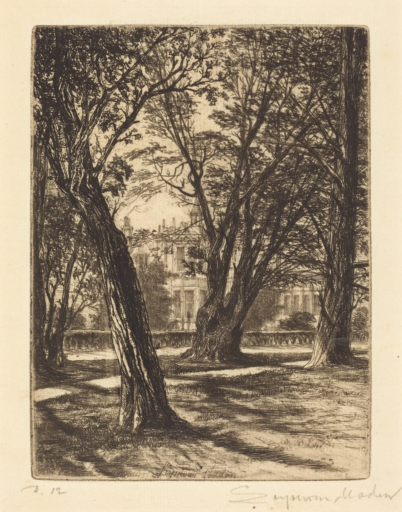 Kensington Gardens (The Small Plate), detail
