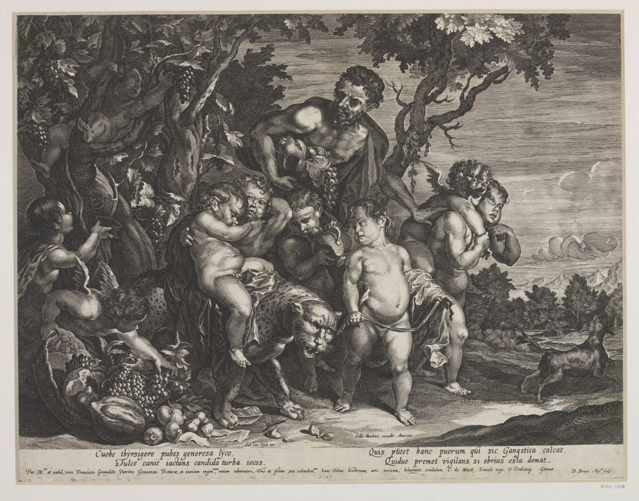Infant Bacchus on a Leopard, detail