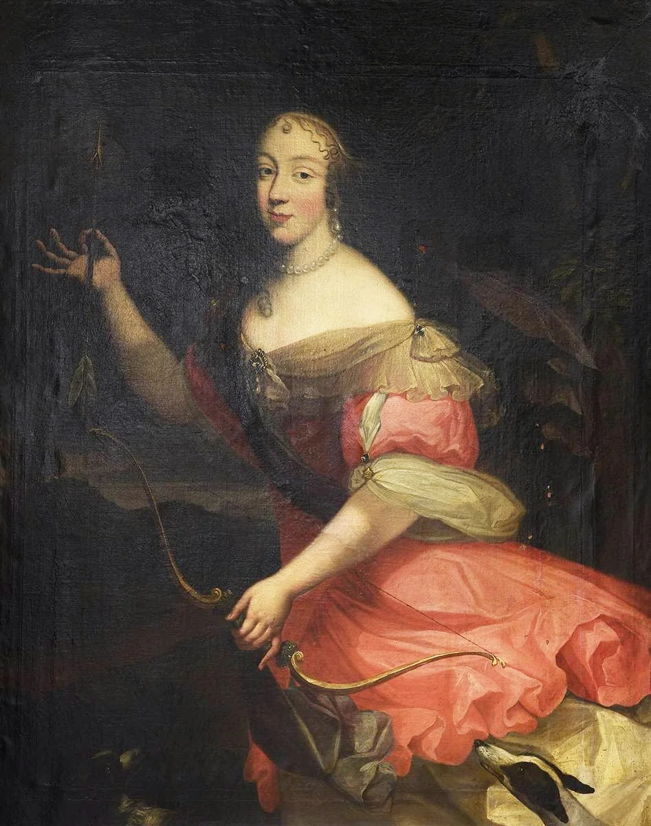 Bildnis einer Hofdame, detail