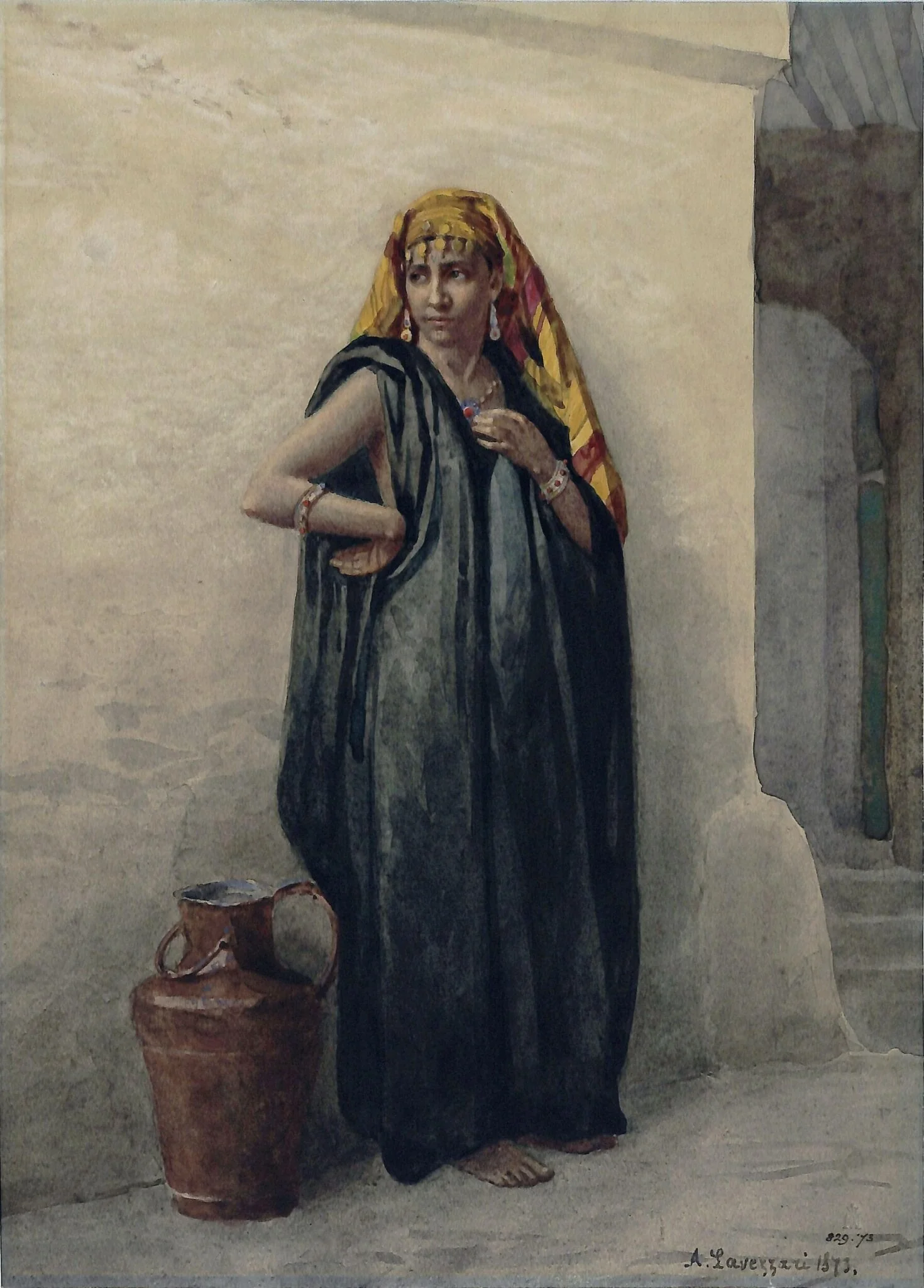female figure, detail