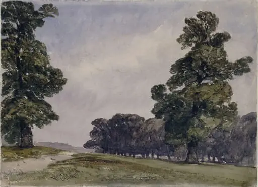 View in Hyde Park, by William Callow, watercolor, 1844
