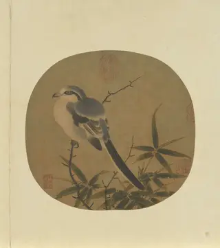 Bamboo and Shrike, by Li Anzhong, unspecified, 1150