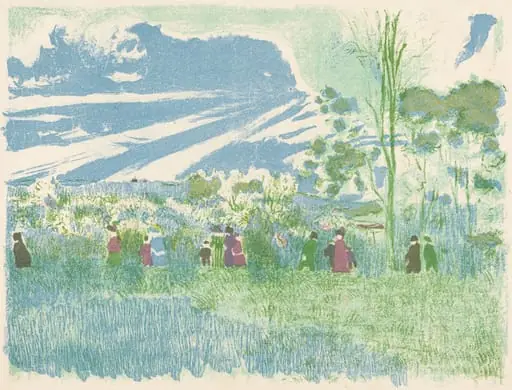 Across Country (A travers champs), by Ambroise Vollard, ink, 1898