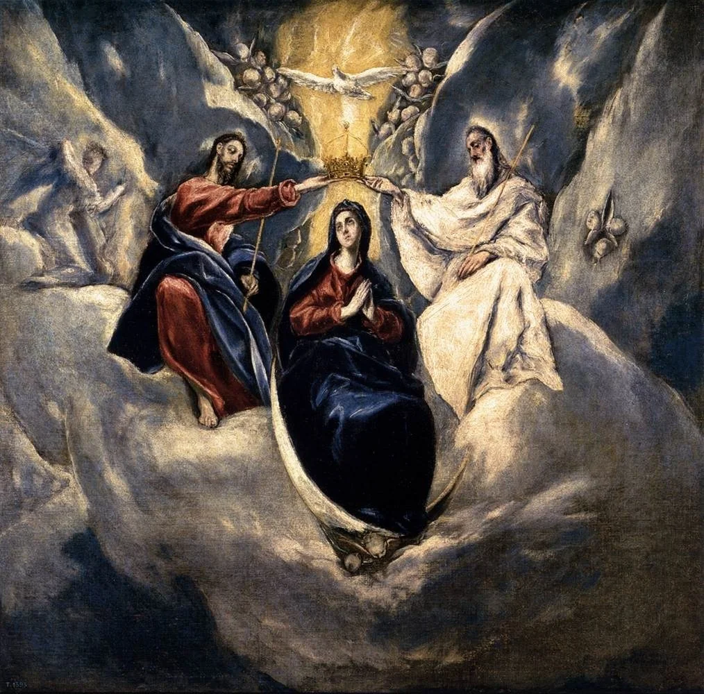 The Coronation of the Virgin, detail