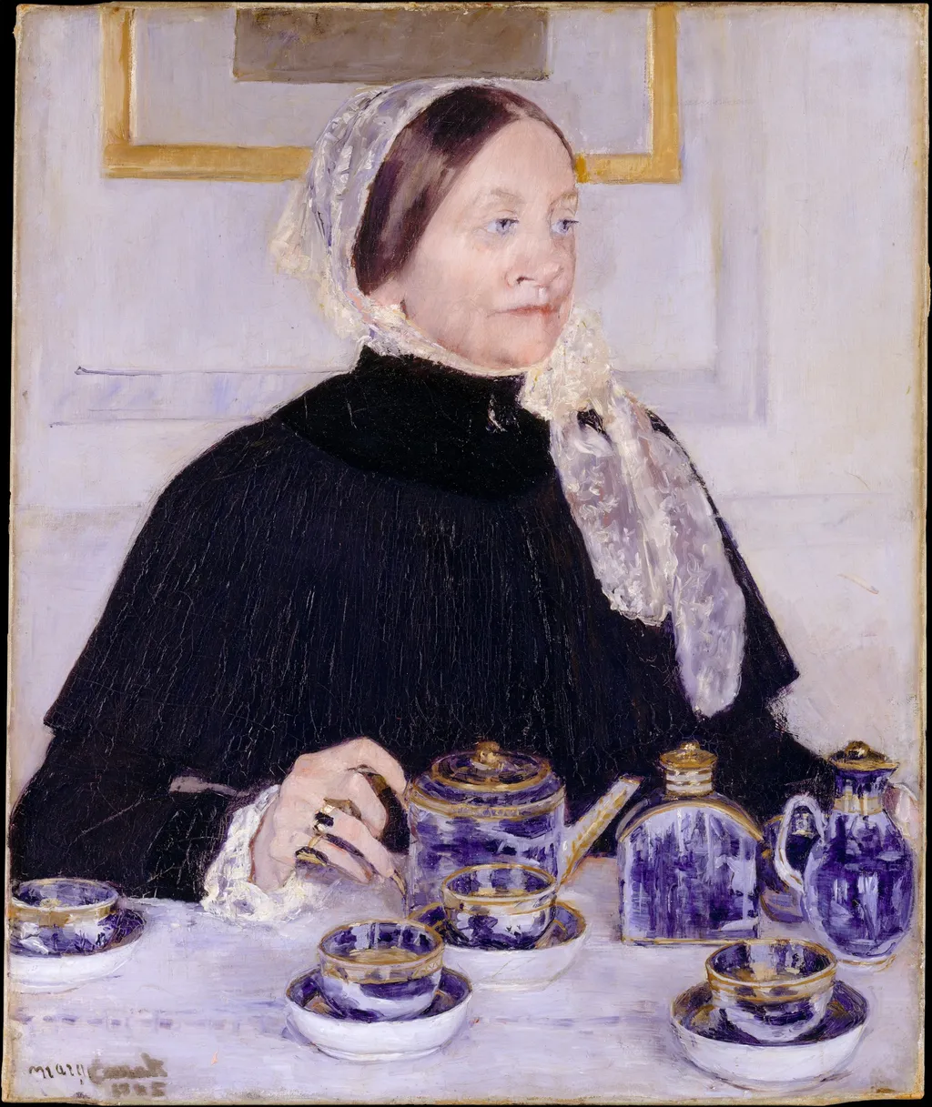 Lady at the Tea Table, by Mary Cassatt, oil, 1892