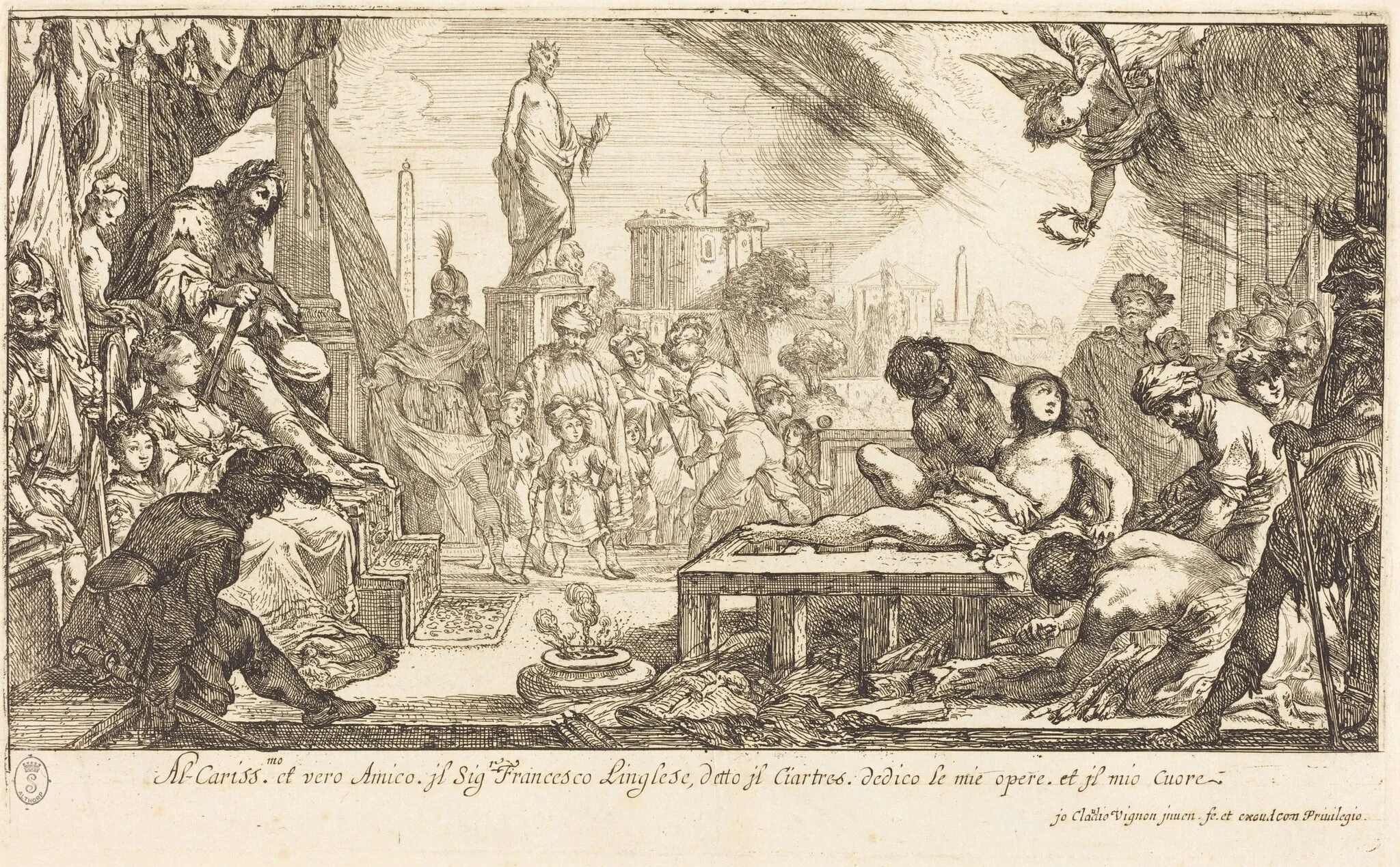 The Martyrdom of Saint Lawrence, detail
