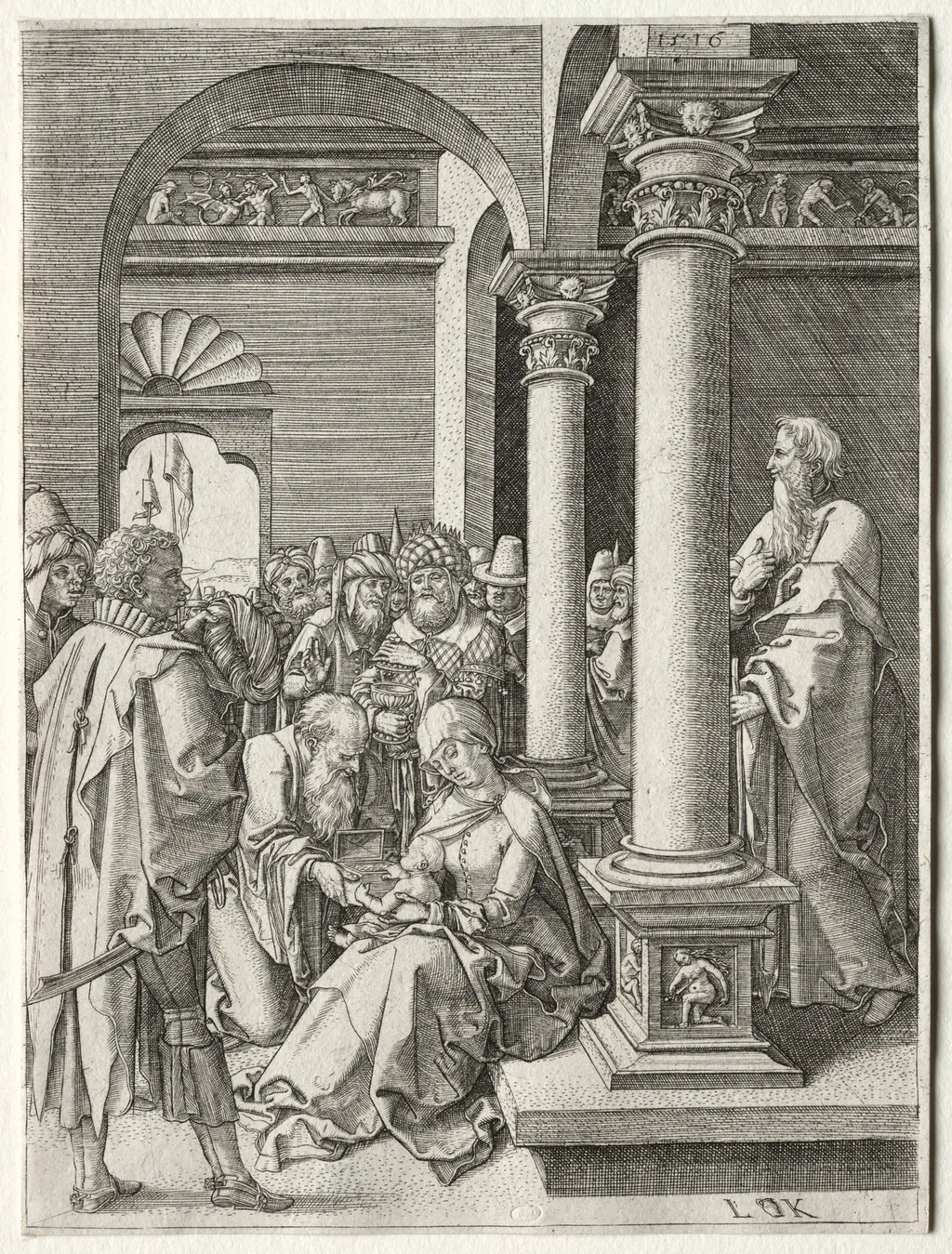 L'Adoration des Rois, by Ludwig Krug, 1516