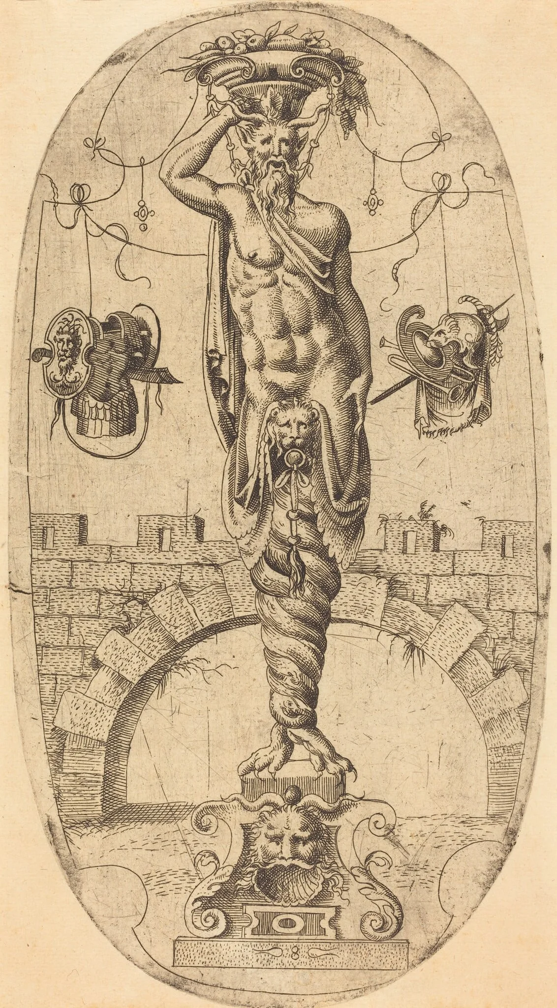 Satyr with Twisted Legs, detail